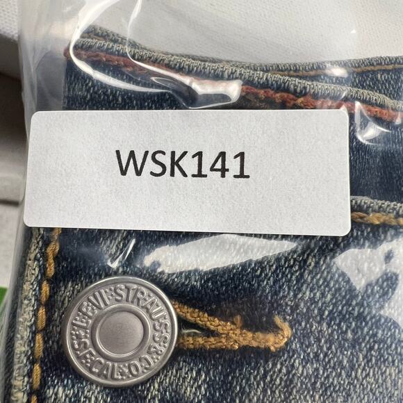 Levi's Almost Vintage Deconstructed Denim A-Line Skirt Five Pocket Size 14 - Picture 12 of 13